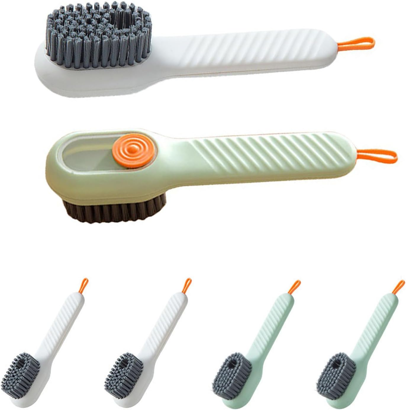4Pcs Household Soft Bristle Cleaning Brush, Multifunctional Shoe Brush with Liquid Box, Multi-Function Hydraulic Cleaning Brush image number 6