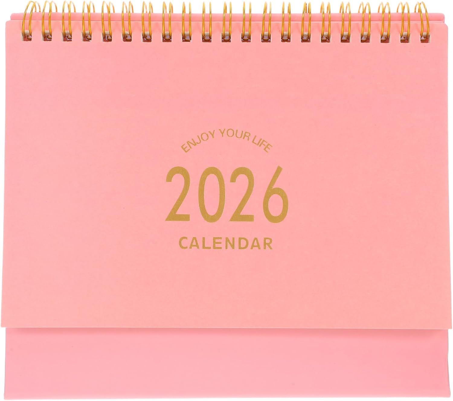 SHINEOFI 2025-2026 Small Desk Calendar &ndash; Flip Desktop Monthly Planner Standing Table Calendar Thick Paper Organizer for Home Office - Pink image number 1