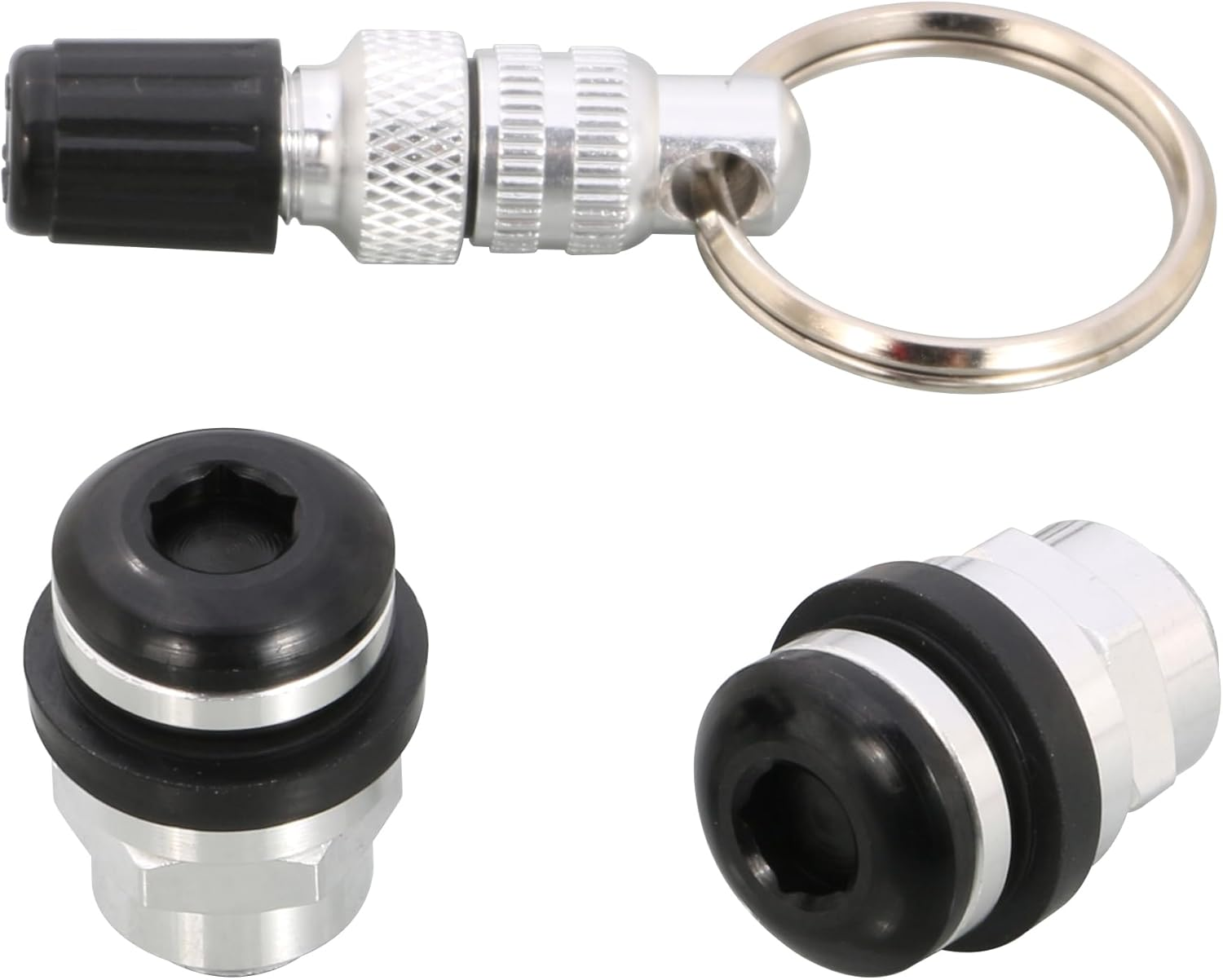 Kitaco 0901-509-00250 Invisible Air Valve Set Type 2 (Black) for K/CON Pro Tubeless Wheels
