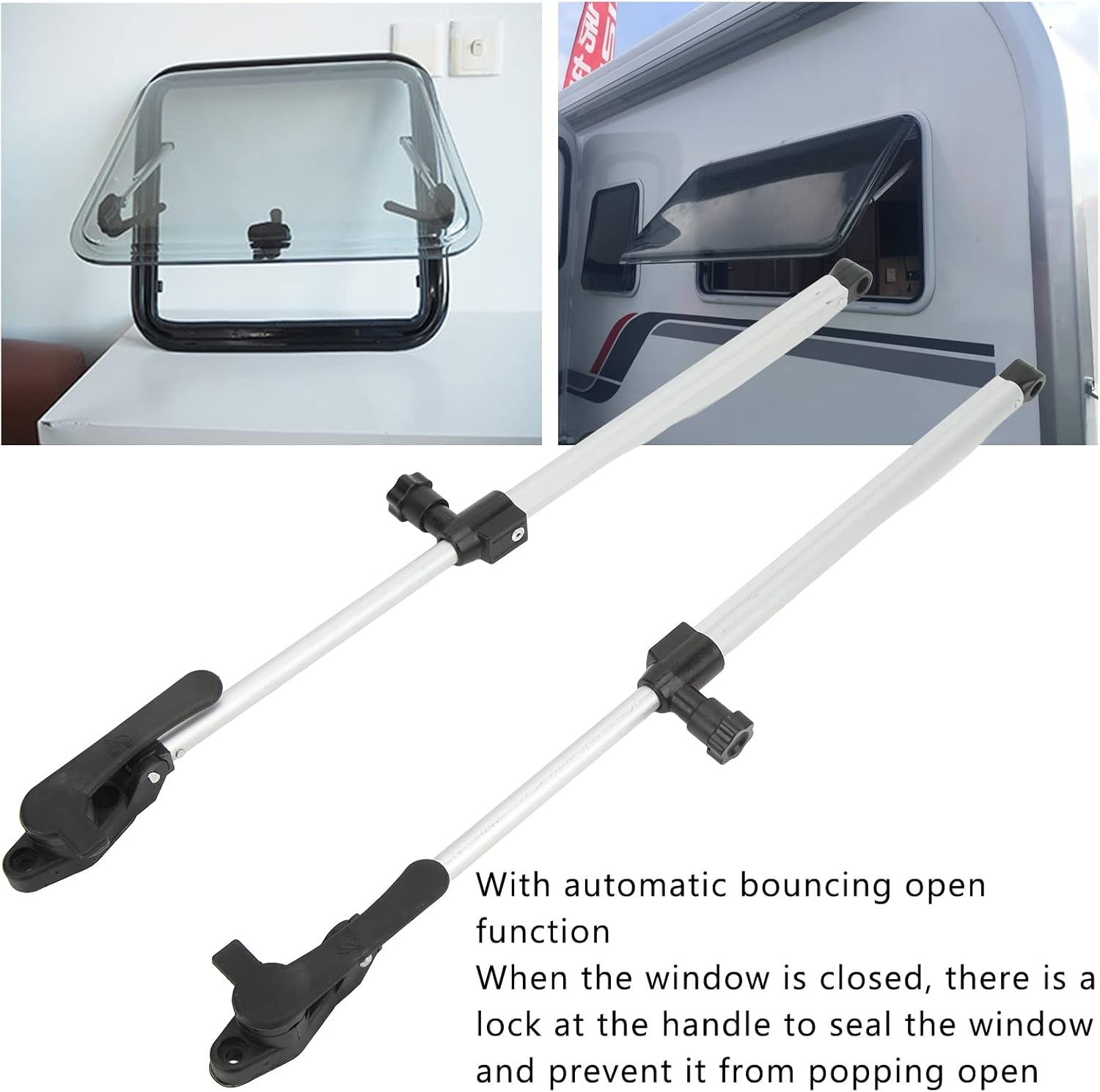 2Pcs RV Window Lift Strut, Aluminium Alloy RV Window Lid Support, 310‑435Mm RV Window Strut for Motorhome Trailer image number 5