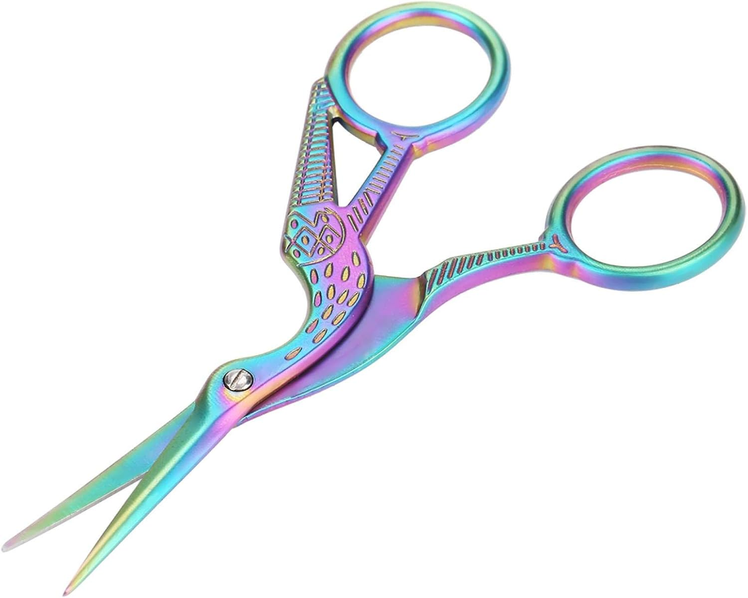Embroidery Scissors Pointed Edge Exquisite Appearance Unique Crane Design Scissors, for Embroidery Crewel Crafting Needlework Sewing image number 3