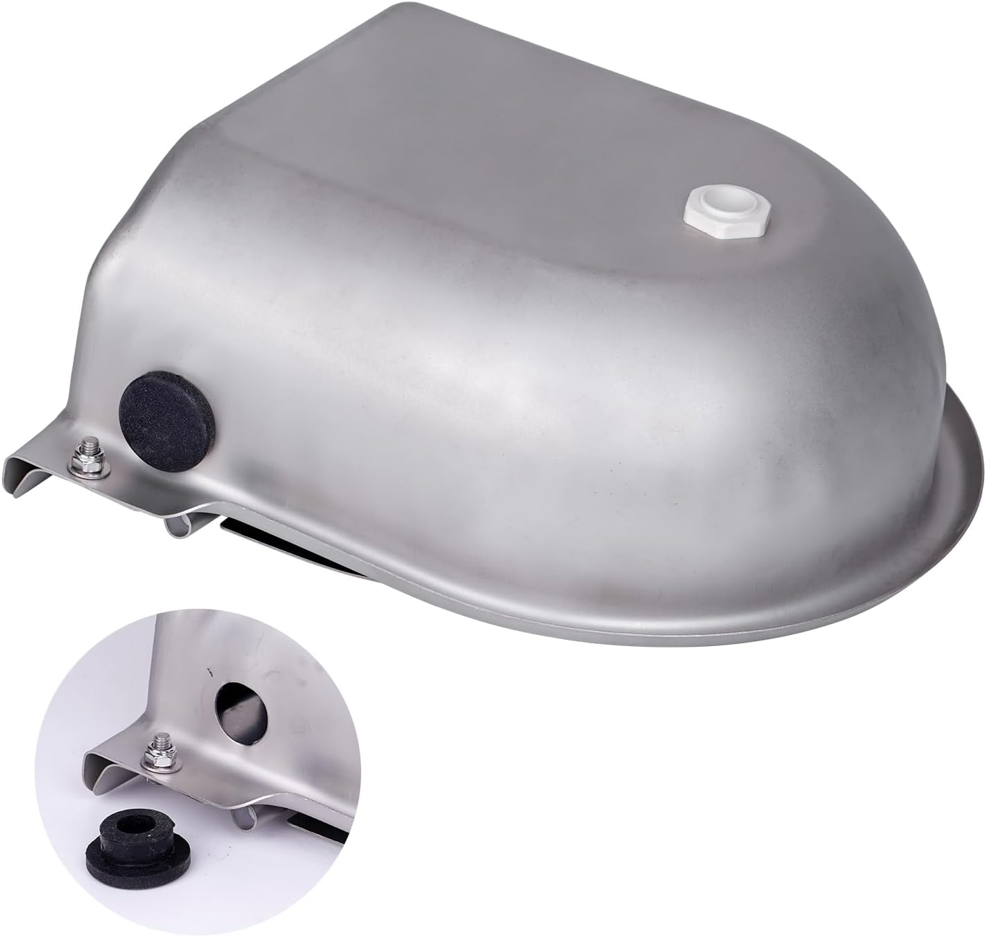 Automatic Water Bowl for Dogs, Drinking Water Tank for Farm Animals with 1/2 Inch Brass Float Valve, Stainless Steel Water Trough with Drain Plug for Cattle, Cows, Horses, Pigs, Sheep, Pets