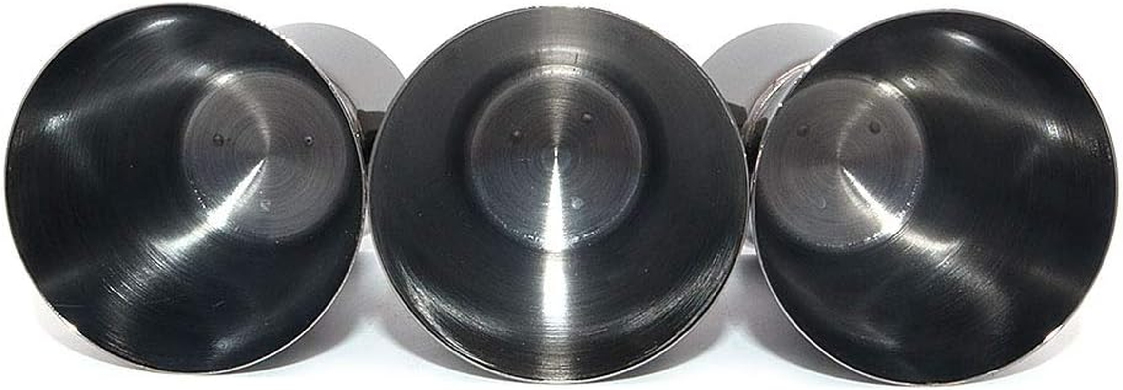 Dollatek 3Pcs Plating Black Stainless Steel Cocktail Jigger Cup Liquor Measuring Cup Straight Cylindrical Measuring Cups Bartender Drink Mixer Party Bar Bartending Tools - 15Ml/30Ml image number 3