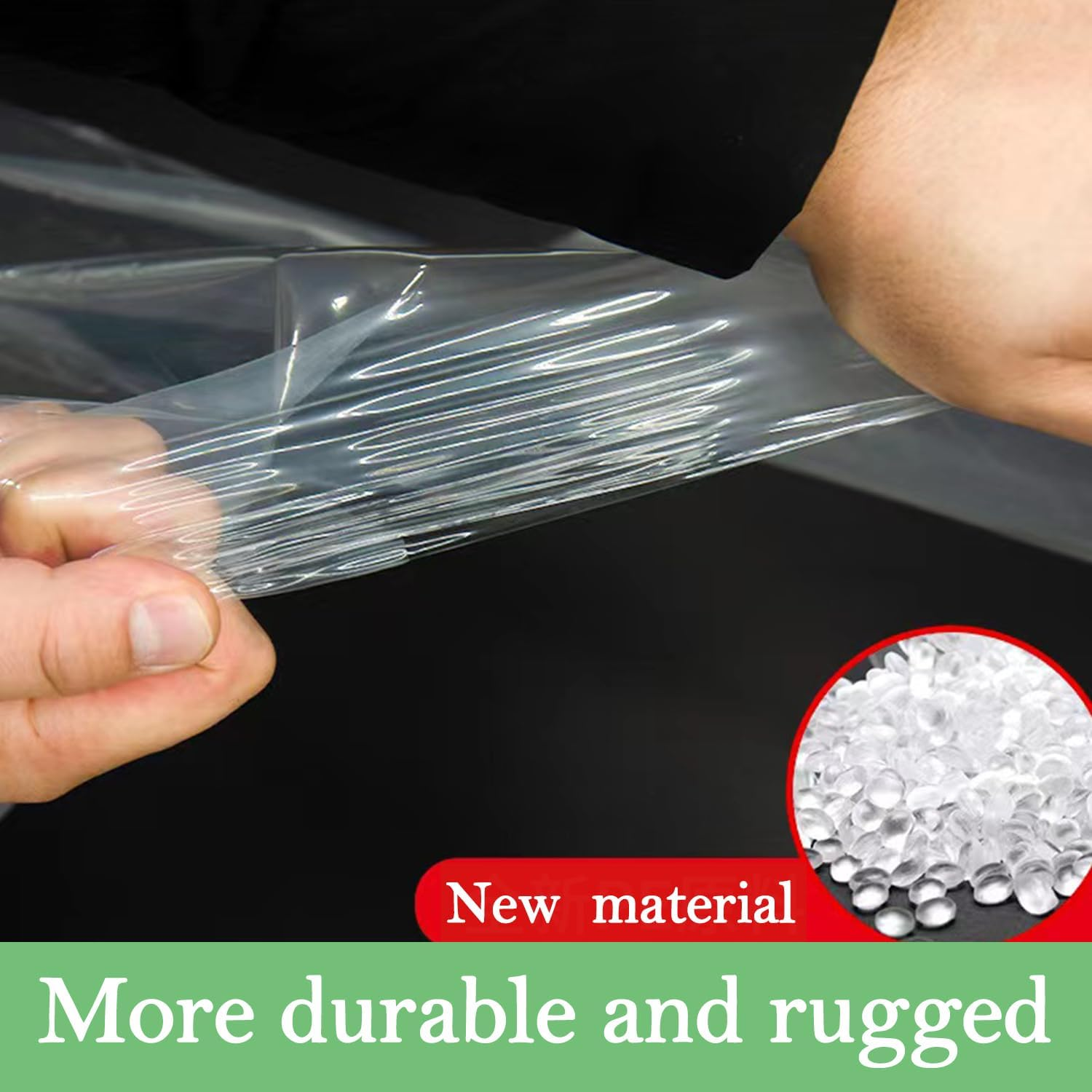 Clear Tarp Heavy Duty with Grommets,2M X 2.4M,Waterproof,Pvc,Thicken Tarpaulin Cover,Outdoor Transparent Cover for Garden Patio Lawn Plants Greenhouse or Barn