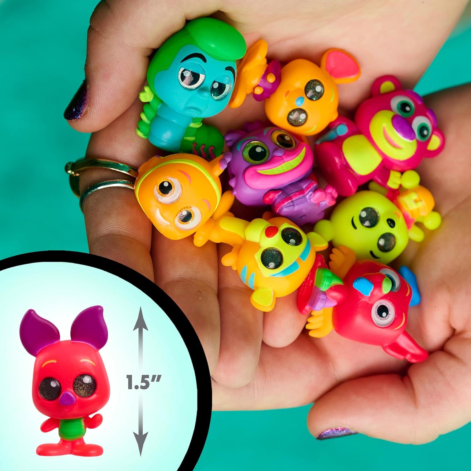 Disney Doorables Neon Glow Peek Figures, 5 Special Edition 1.5-Inch Collectible Figurines, Kids Toys for Ages 5 up by Just Play image number 5