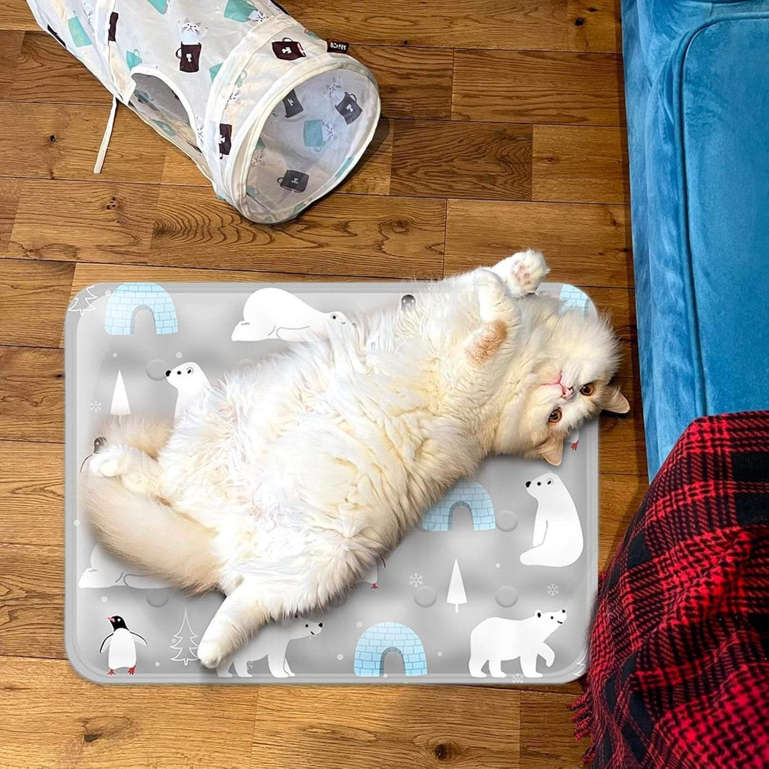 Dog Cooling Mat, Waterproof Kennel Pad, Pet Cooling Blanket, Foldable Cooling Pad, Washable Pet Cooling Pad for Dog, Cat, Cooling Pad Summer - L image number 5