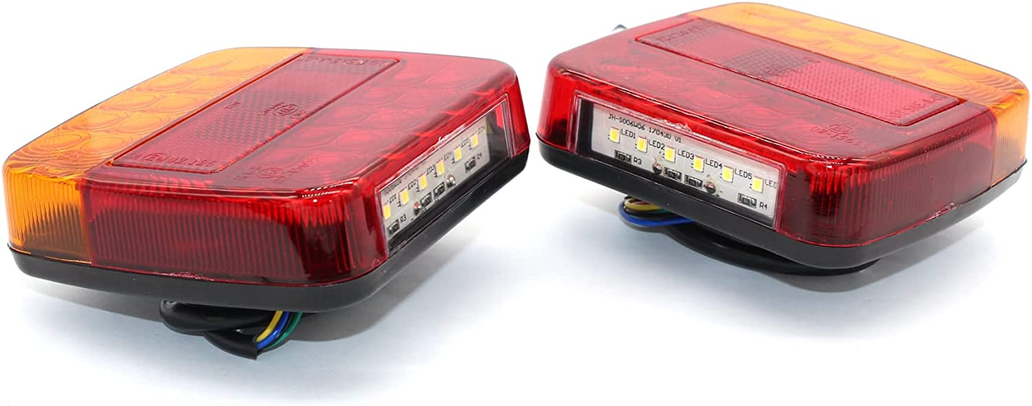 Pair 26LED Trailer Lights Taillight Stop Indicator 4WD Boat Truck IP65 with Plate LED image number 5