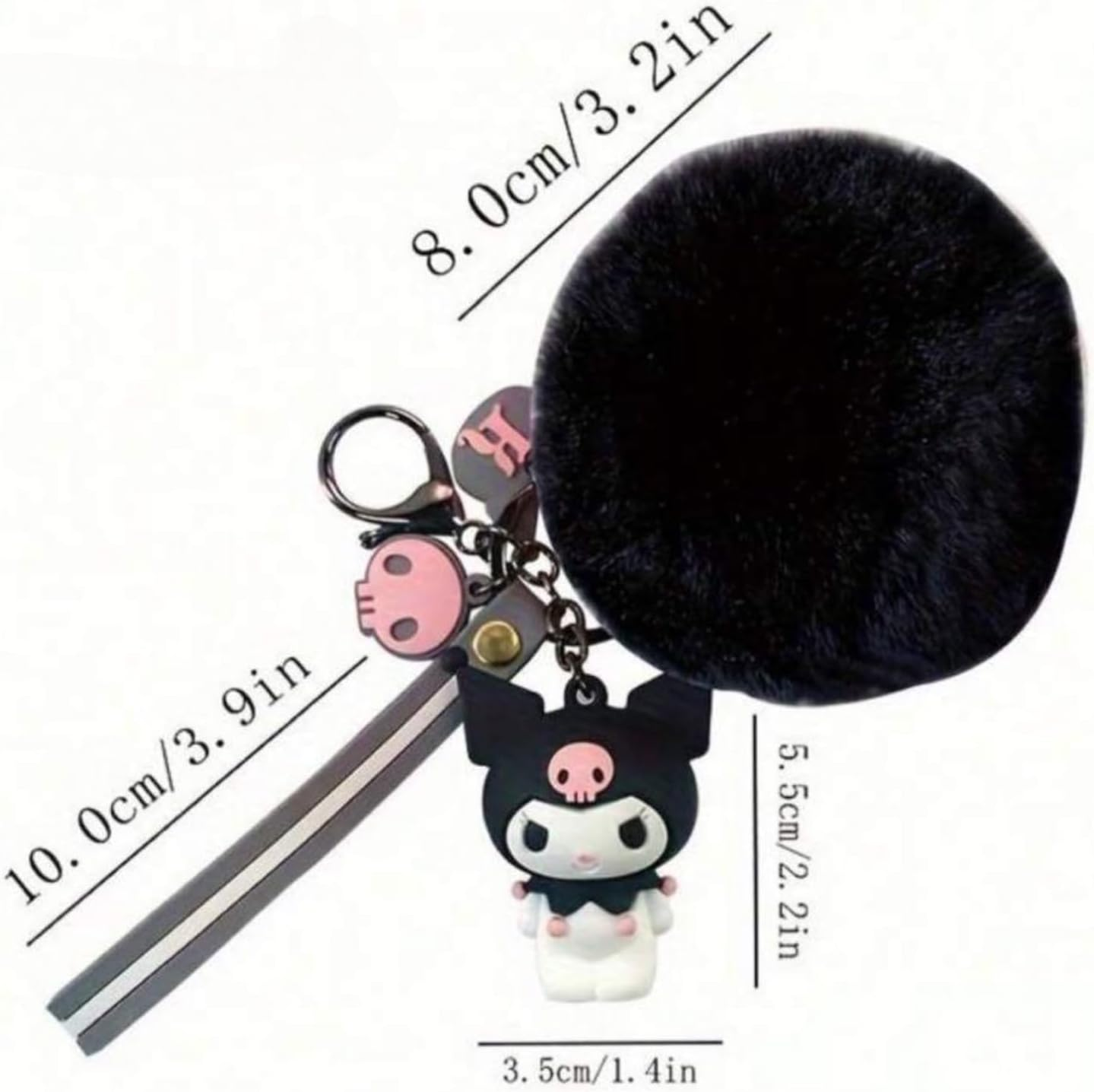 2Pcs Cute Cartoon Keychains for Girls Boys, Pendant Key Accessories, Cool Kawaii Key Ring Purse Backpack,Key Chain Wristlet Car Charms (