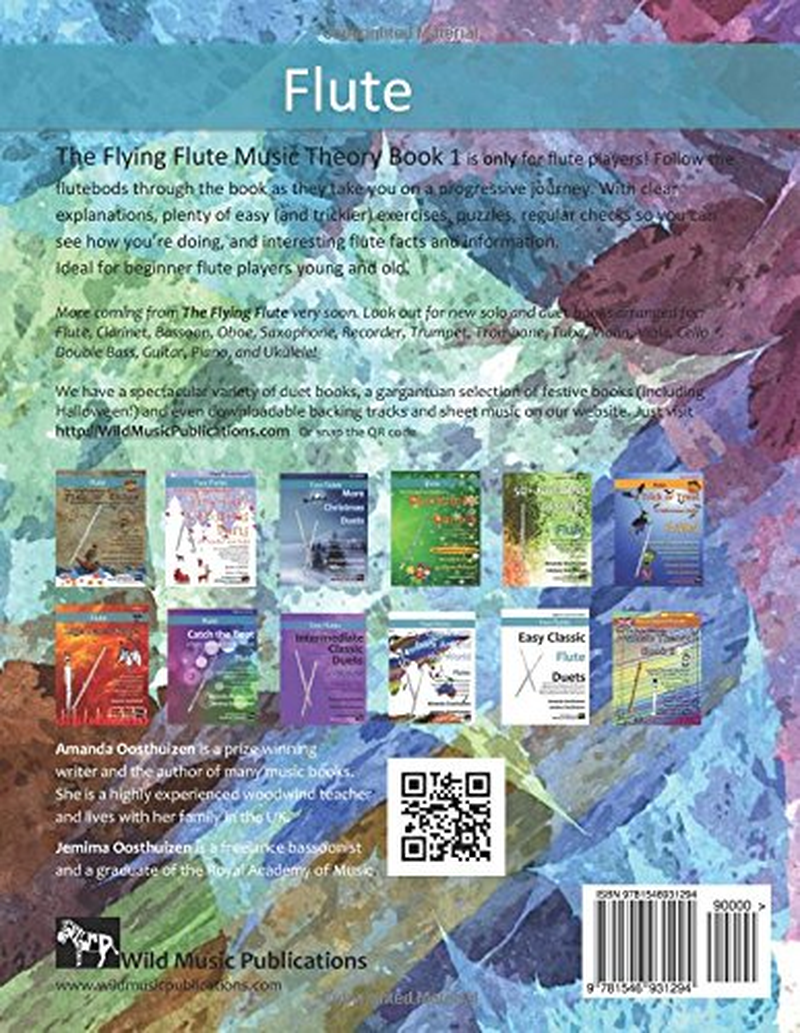 The Flying Flute Music Theory Book 1 - UK Terms: a Music Theory Book Especially for Flute Players with Easy to Follow Explanations, Puzzles, and More. All You Need to Know for Grades 1-2 Flute. image number 1
