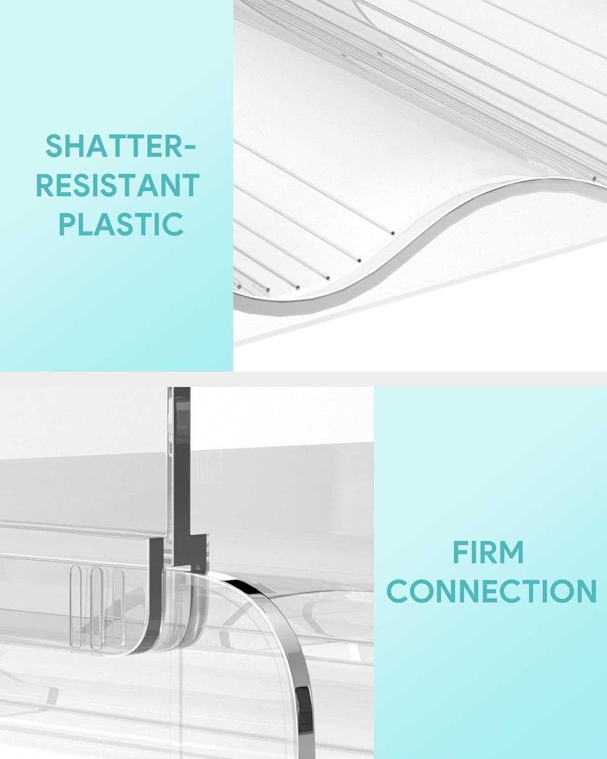 Water Bottle Organiser, Water Bottle Holder Plastic Stackable Water Bottle Storage Rack for Kitchen Cabinets, Countertop, Pantry Storage and Fridge, Free-Standing Kitchen Storage Holder (16 Bottle) image number 2