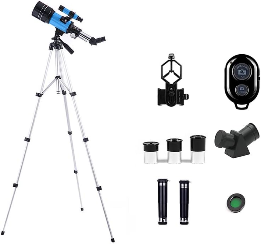 Telescope for Astronomy Astronomical Telescope 150 Times Zoom HD High-Power Portable Tripod Night Vision Deep Space Star View Moon Universe (YELLOW)