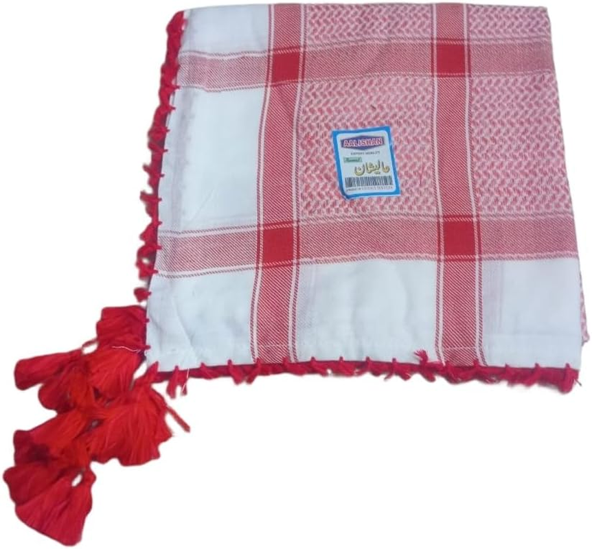 FOTN Adult Men Arab Head Scarf Keffiyeh Middle East Desert Shemagh Wrap Muslim Headwear Arabian Costume Accessories image number 2