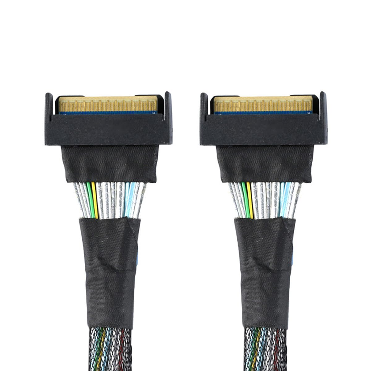 Xiwai Slimline MCIO 8I 74Pin Male to MCIO PCIE 5.0 4.0 74Pin Male Extender Cord, PCI-E 5.0 Mini Cool Edge IO MCIO Cable 50Cm image number 3