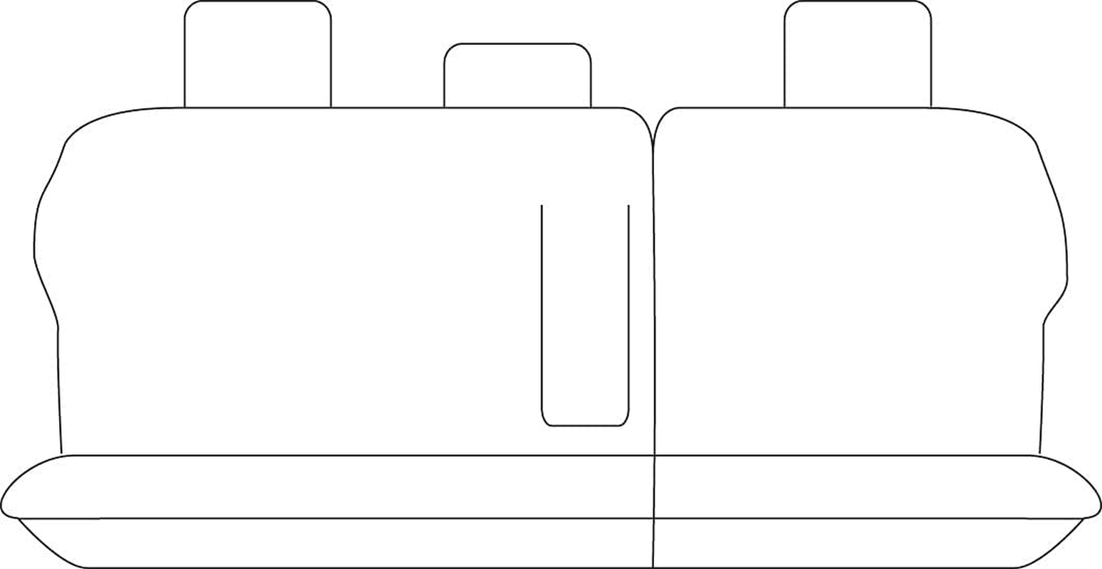 For Toyota Landcruiser SUV 1998-2007 TRADIES Grey Canvas Rear (Row 2) Seat Cover image number 4