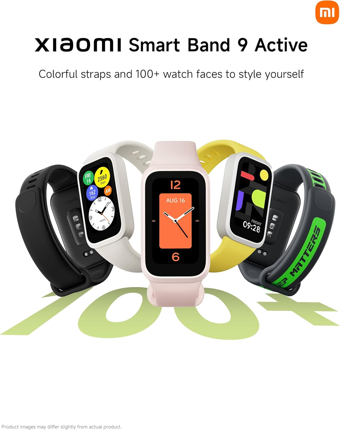 Xiaomi Band 9 Active Smartwatch, 18 Days of Continuous Use, 1.47" TFT Display, 24-Hour Health, Enhanced Chip, Lightweight Design, Interchangeable Frame, Compatible with Iphone & Android, Black image number 3