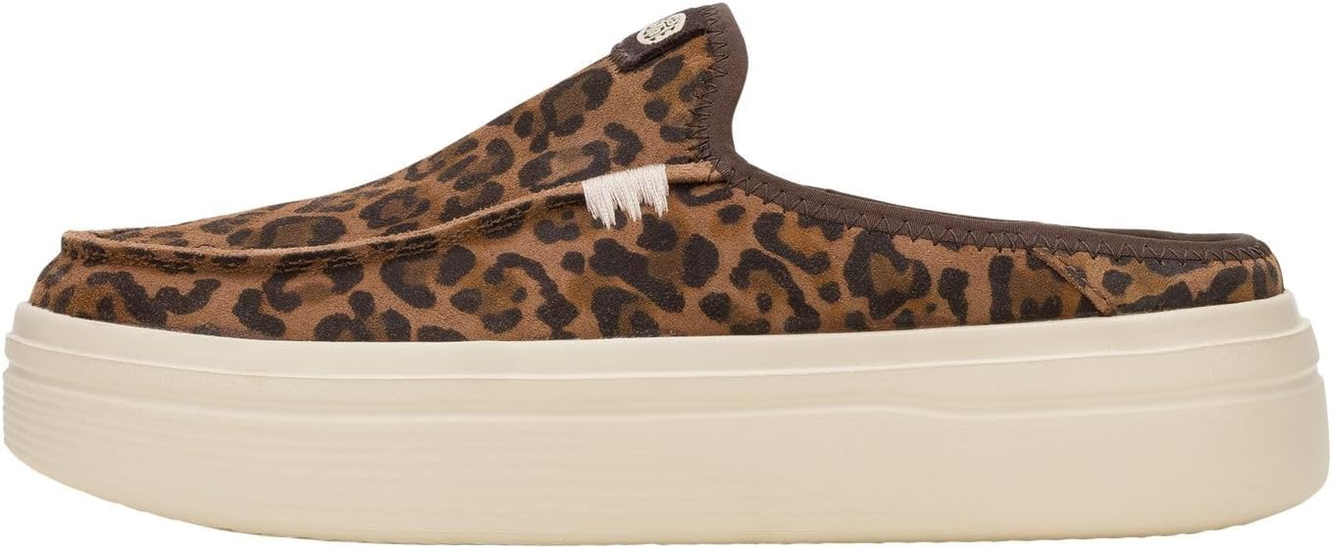 Hey Dude Women'S Austin Lift Classic | Women'S Shoes | Women Slip-On Loafers | Comfortable & Light-Weight, Brown Leopard, 8