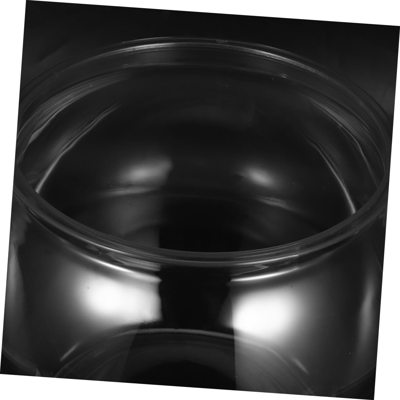 GARVALON Transparent Plastic Goldfish Tank round Desktop Aquarium Bowl for Betta Turtles Small Aquatic Pets Impact Resistant Fish Habitat Decorative Clear Fish Bowl for Office Home