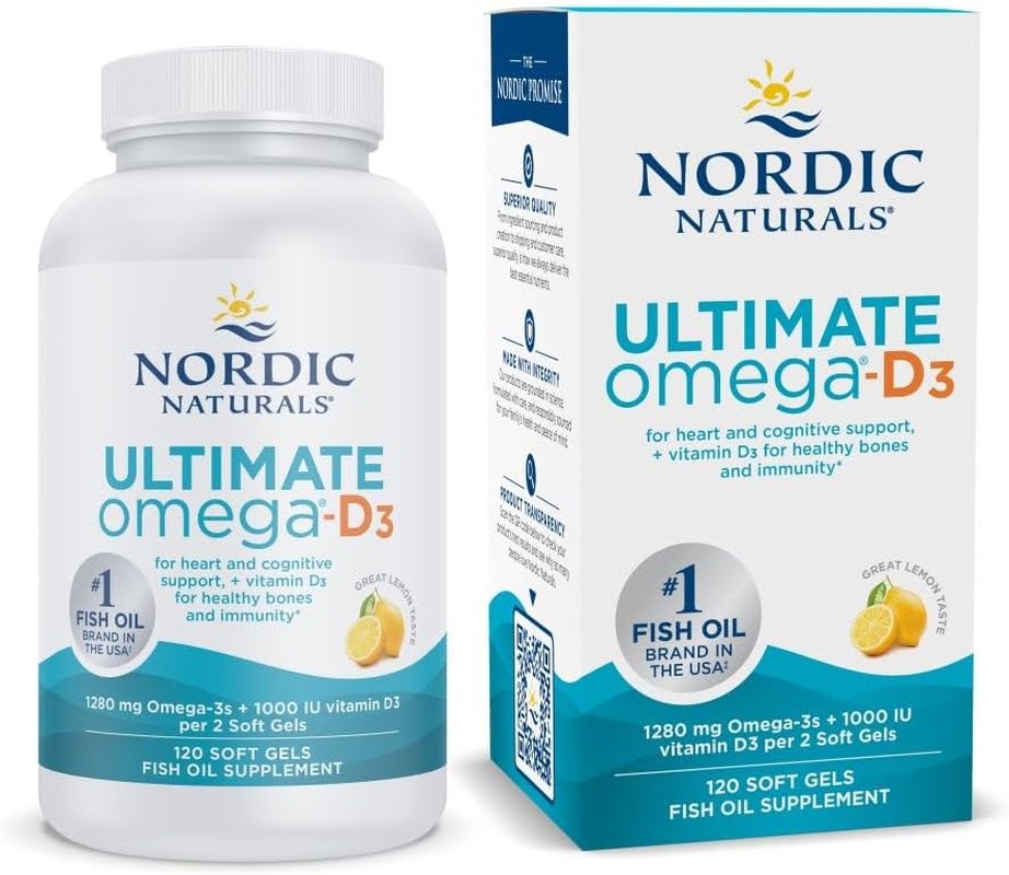Nordic Naturals - Ultimate Omega-D3, Supports Healthy Bones and Immunity, 120 Soft Gels image number 4