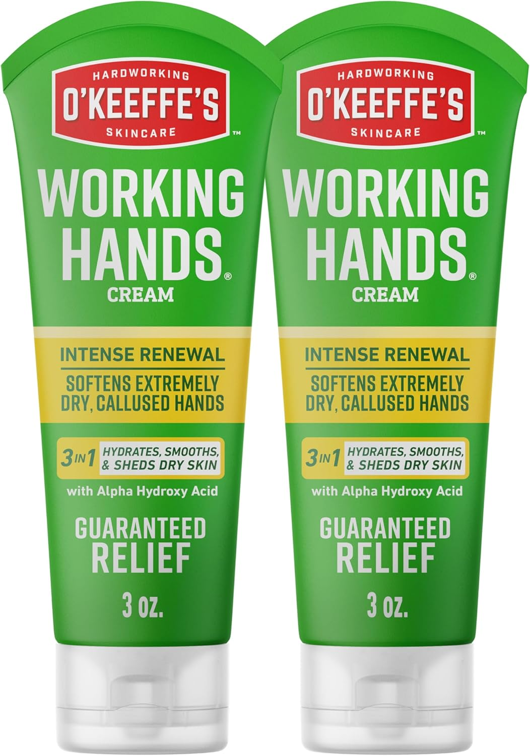 O'Keeffe'S Working Hands Intense Renewal Hand Cream, 3 Oz Tube (Pack of 2) - Softens and Smooths Extremely Callused, Dry Hands image number 2