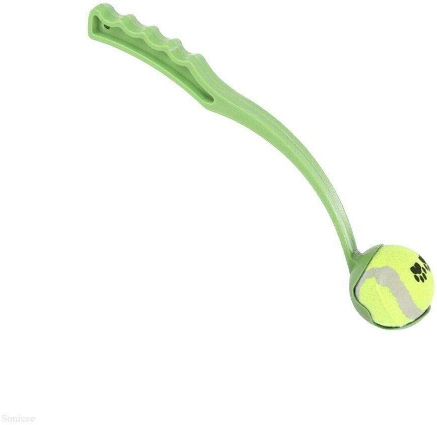EZONEDEAL Sport Pet Ball Launcher, Dog Toy Ball Launcher, Tennis Ball, Throw the Ball Farther | Light Ball Launcher Stick Comfortable Health Handle, Agility Training Equipment, Catch Pet Ball (Green) image number 2