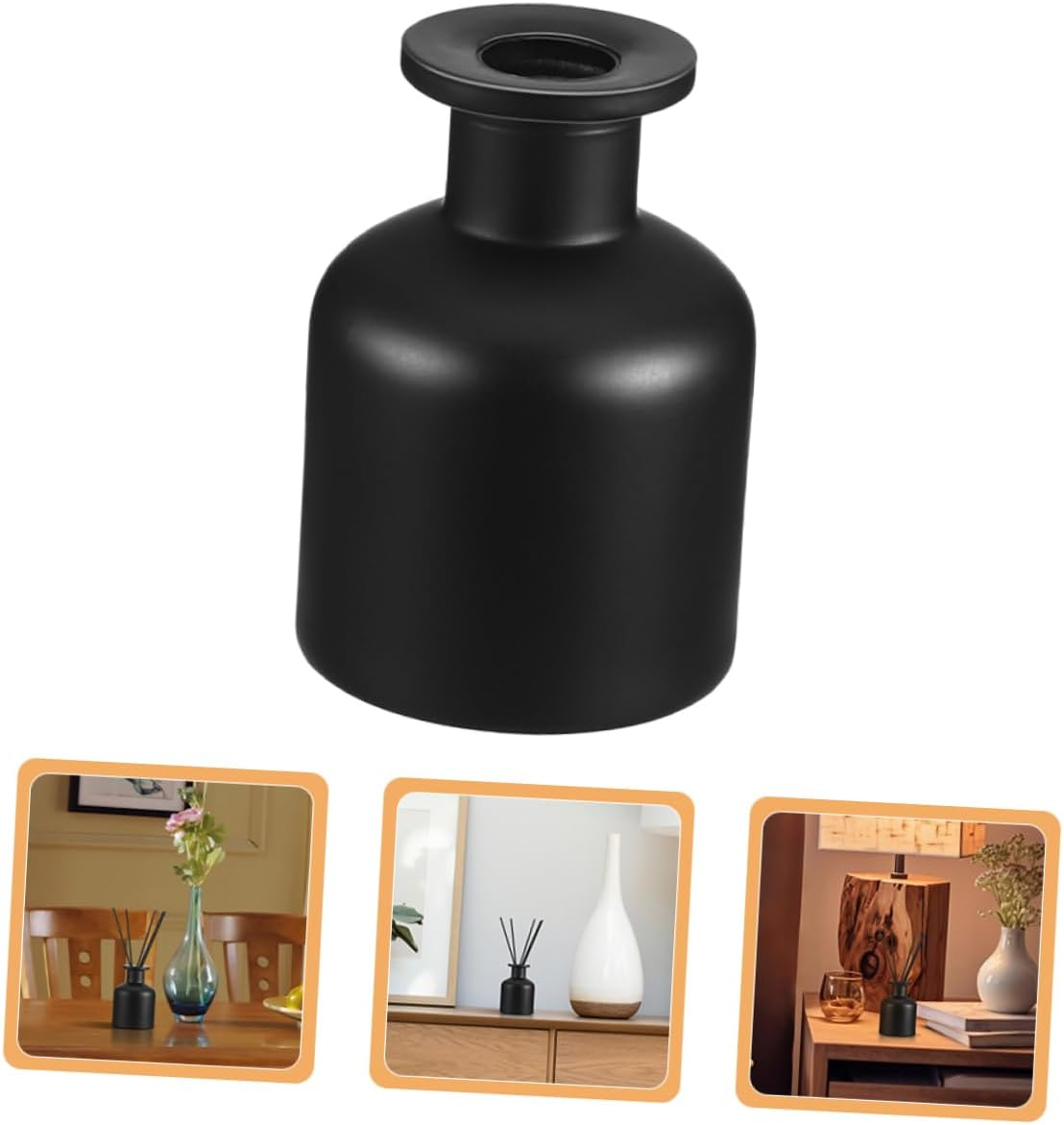 Refillable Glass Diffuser Bottle for Aromatherapy Empty Perfume Bottle Design for Home Fragrance and Desktop Decor image number 6