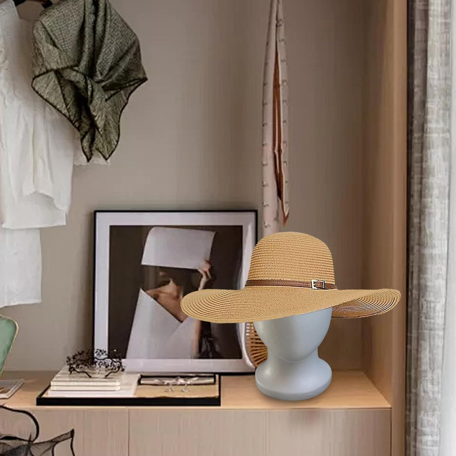 Wig Heads - Cosmetic Base, Best Hollow Cap Shape | Uniic Hat Wearing Display Tool, Hair Practice Styler with Durable Support for Config Purposes