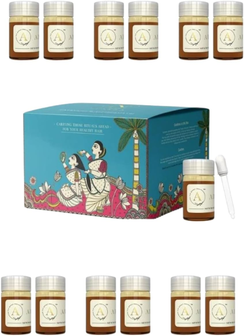 Adhyay Overnight Scalp Oil| 6 Week Therapy Enriched with Goodness of Almond, Turmeric, Onion and Blackseed! image number 3