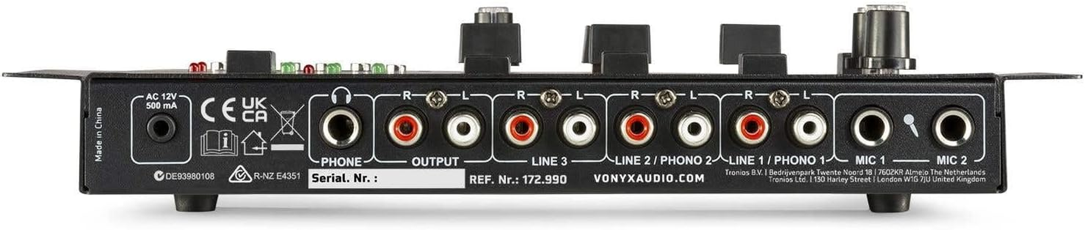 Vexus 172.990 STM3030 Bluetooth DJ Mixer 4 Channel image number 3