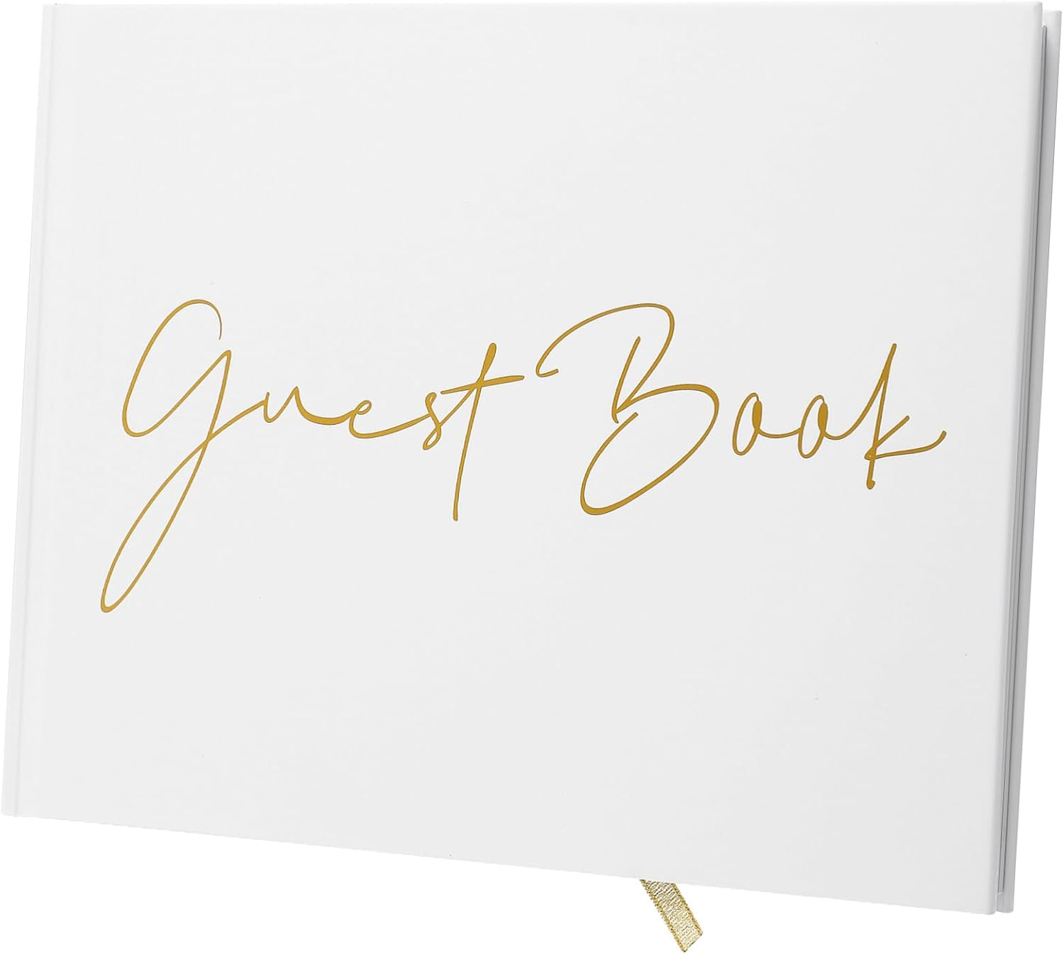 Elegant Guest Book Album for Weddings Memorials Home Ample Pages for Messages Photos Sturdy Construction with Foil for Celebrations Special Events
