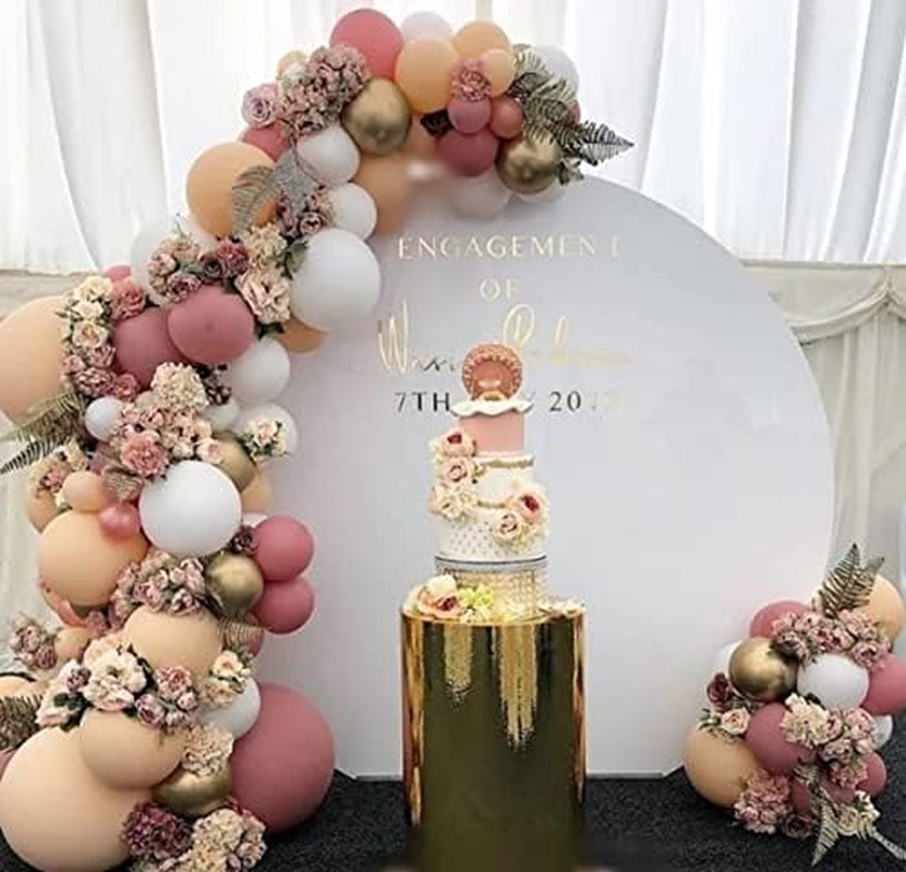 Uandhome Balloon Arch Garland Kit, Blush Nude Apricot Party Balloons for Retro Boho Wedding Baby Shower Bridal Engagement Anniversary Birthday Decorations image number 4