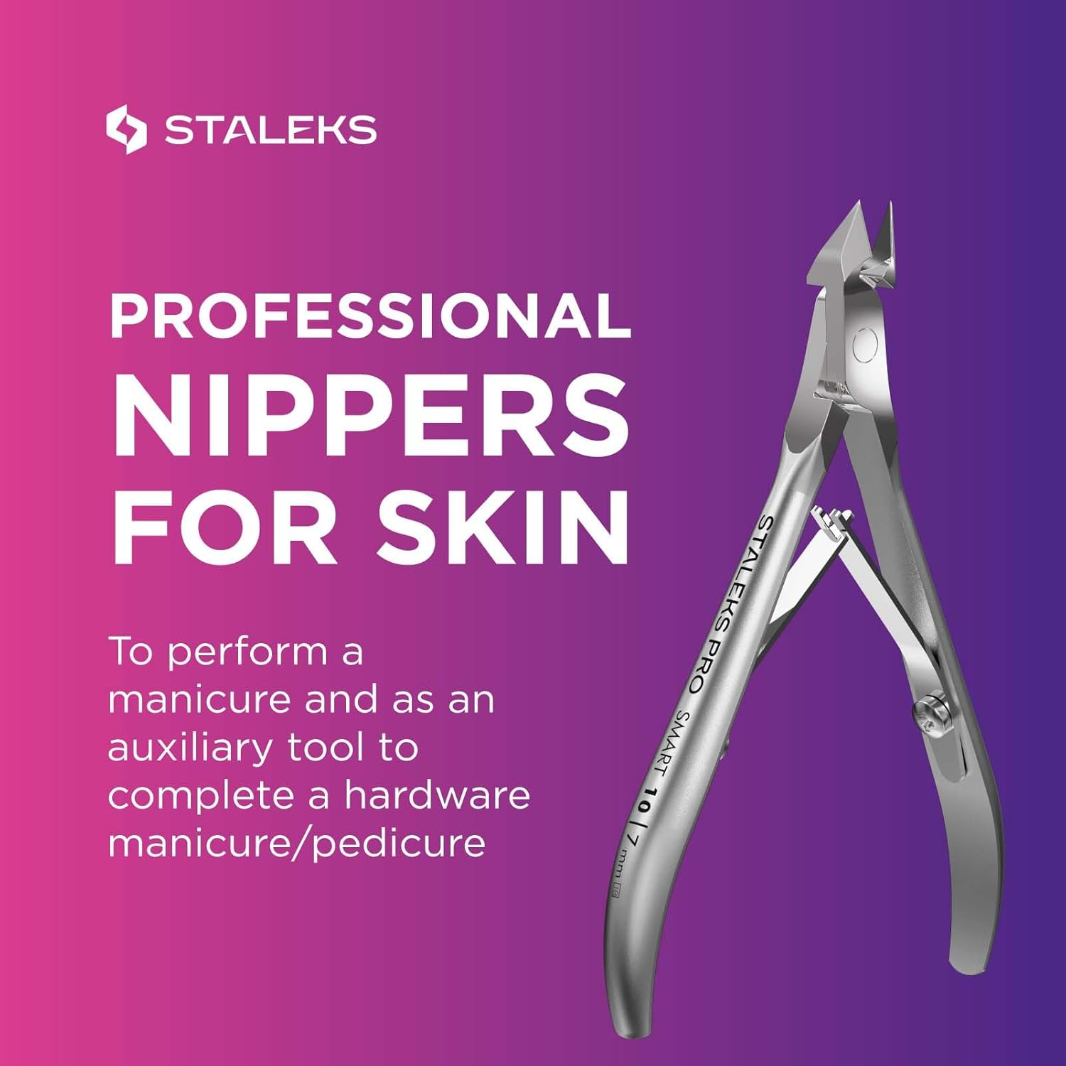 STALEKS PRO Smart 10 Cuticle Nippers (Blade Length - 7Mm) NS-10-7 image number 4