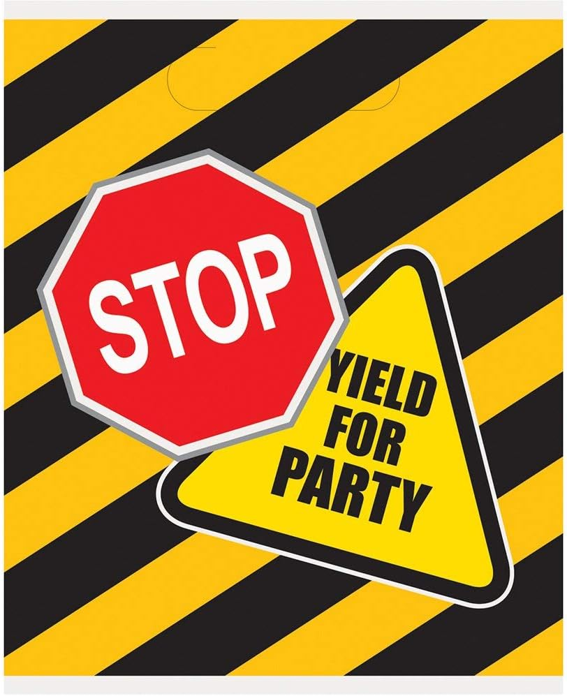 Unique Construction Party Zone Foil Balloon, Multi, 45Cm (18") image number 4