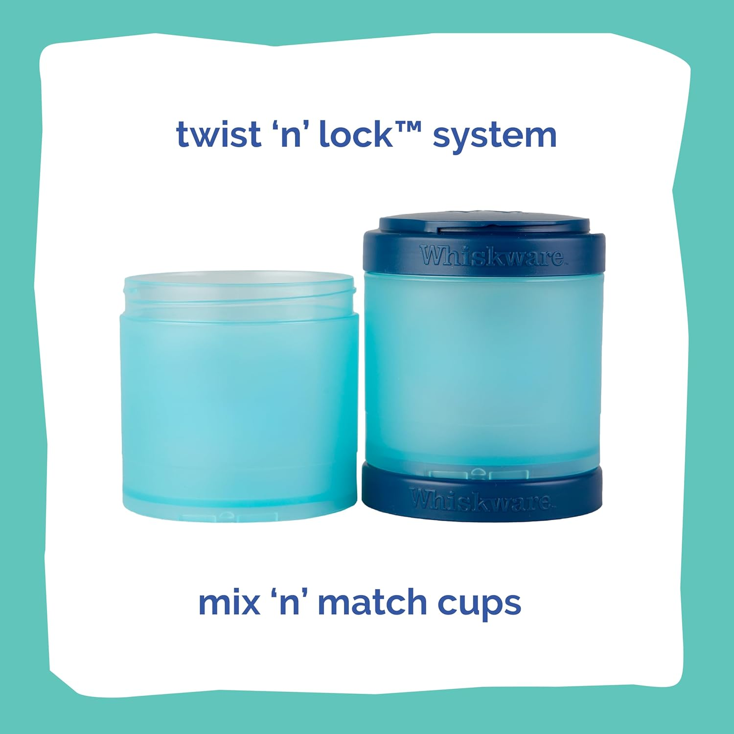 Whiskware Disney Pixar Stackable Snack Containers for Kids and Toddlers, 3 Stackable Snack Cups for School and Travel, Monsters Inc Mike Wazowski and Sulley - Monsters Inc. image number 3