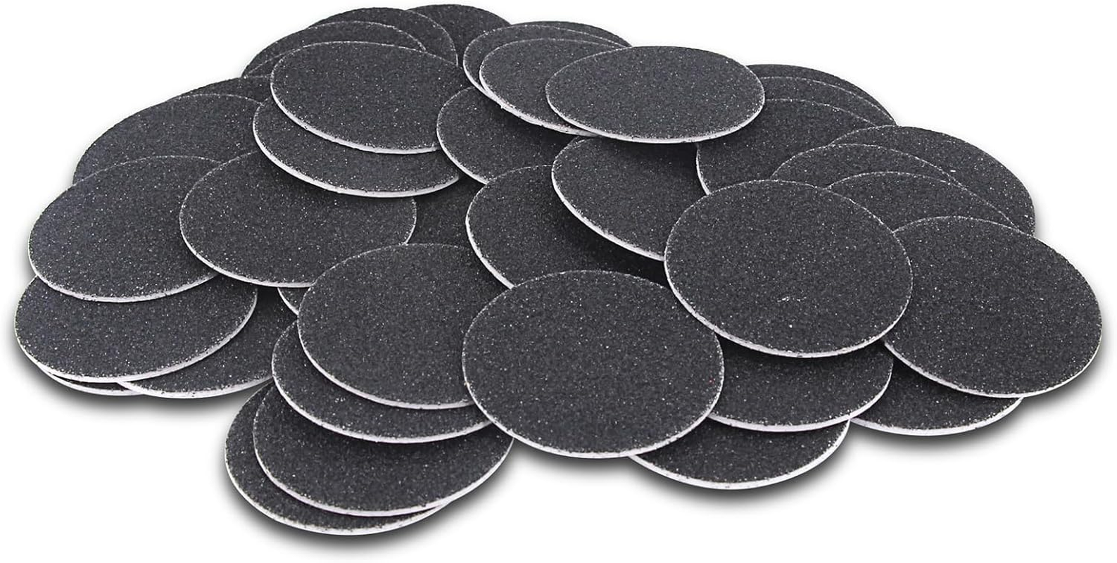 60Pcs Replaceable Sandpaper Refill Discs for Electric Foot File Callus Remover Hard Dry Dead Skin Removal (Fine 180 Grit)