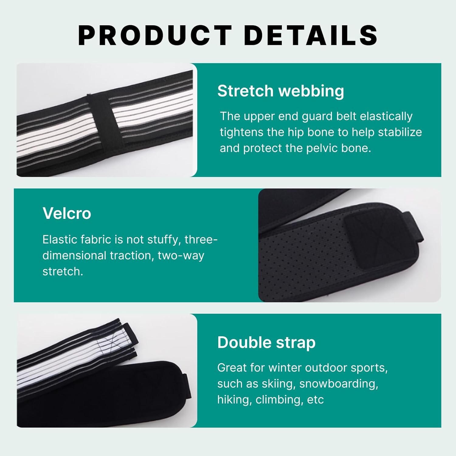 Sacroiliac Hip Belt for Men and Women, Alleviates Sciatic and Back Brace for Lower Back Pain, Provides Joint Pelvic Support, Adjustable Compression Back Brace, Ideal for Everyday Use and Sports image number 1