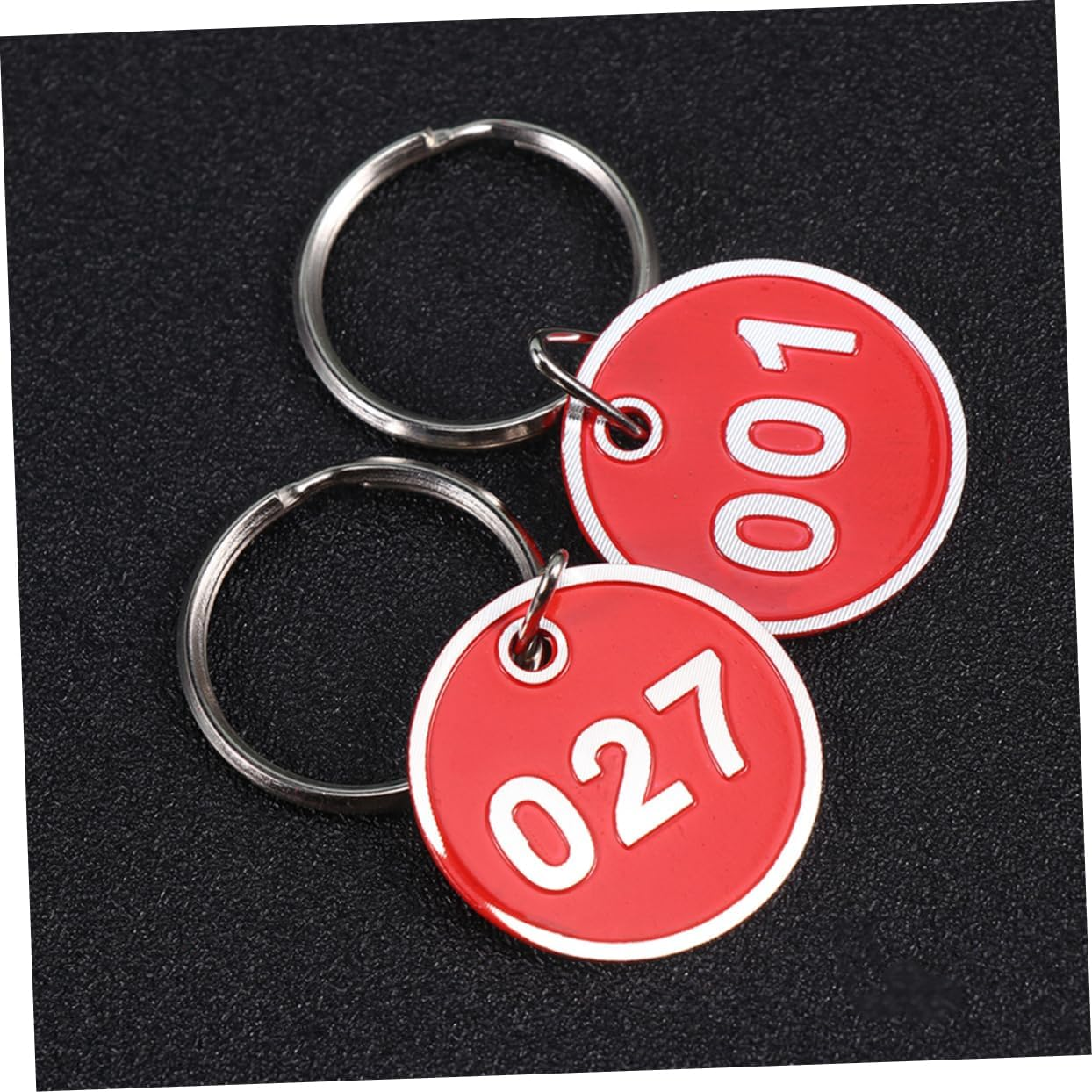 Levemolo Practical Metal Number Plates 50 Pcs Luggage Tags Number Tags for Luggage image number 3