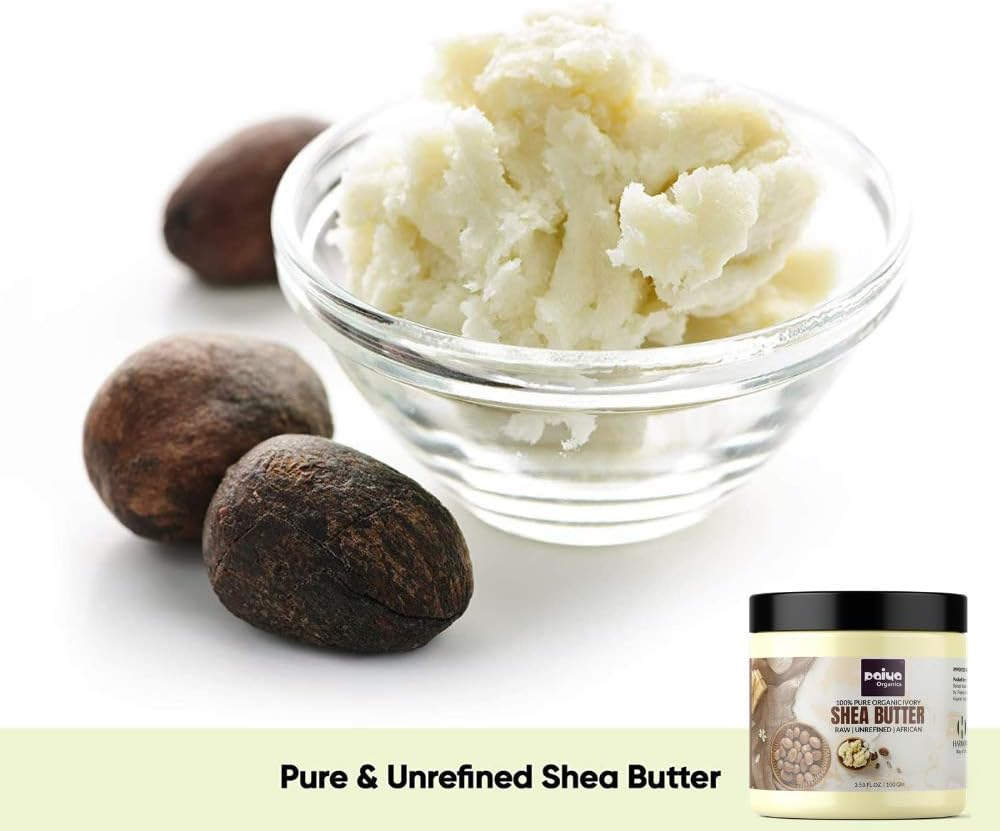 Paiya Organics Raw Shea Butter for Skin & Hair, Organic Shea Butter Sourced from Ghana Unrefined for Stratch Marks, 200G image number 5