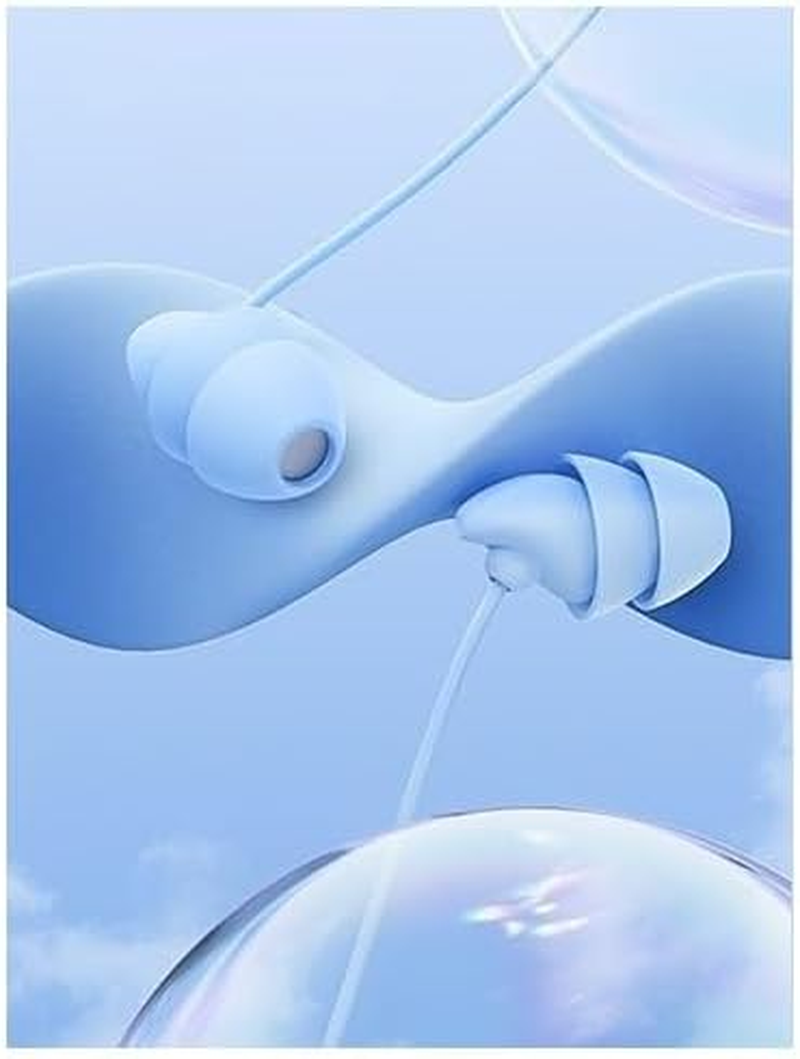 Remax RM-619I Wired Sleep Earphone for Iphone, Blue image number 1