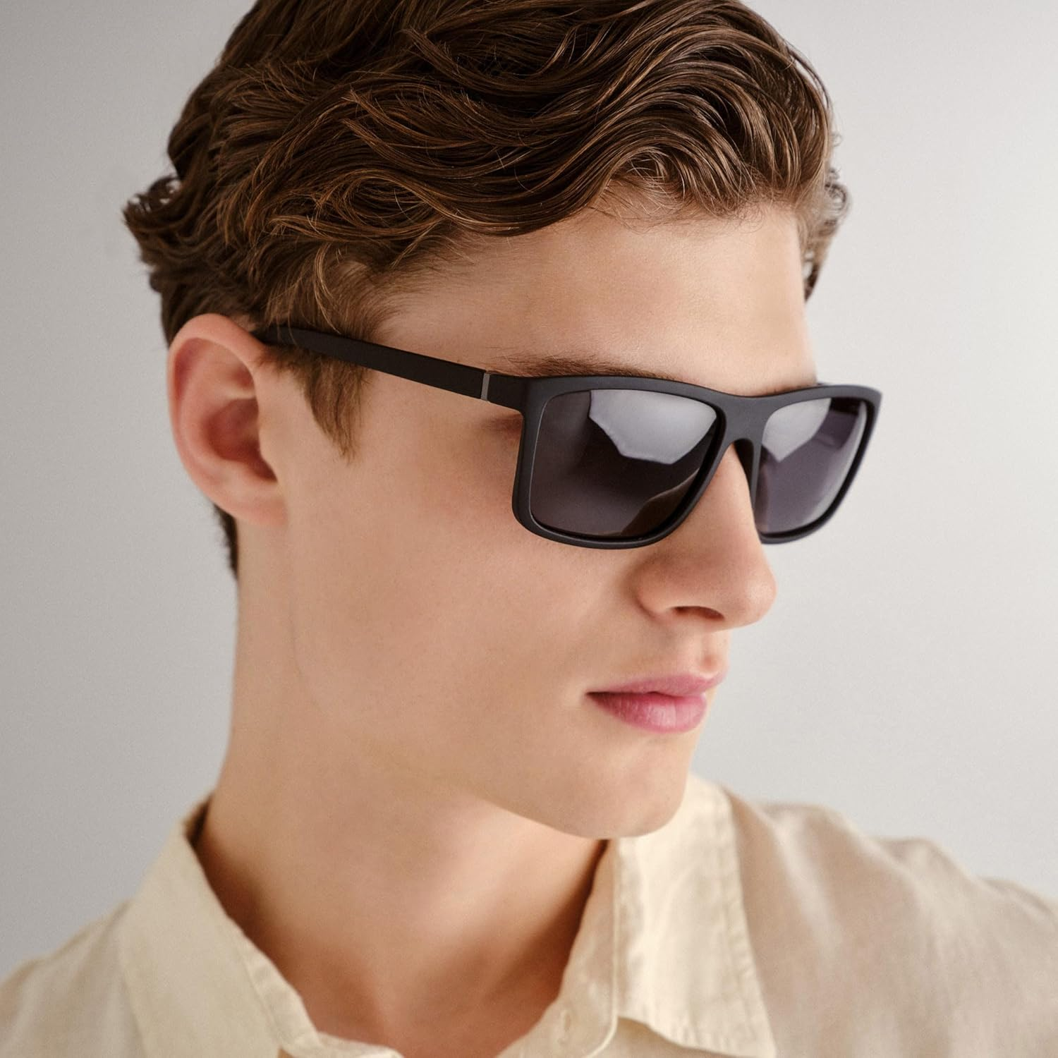 Cancer Council Male Arltunga Black Rubber D-Frame Sunglasses image number 5