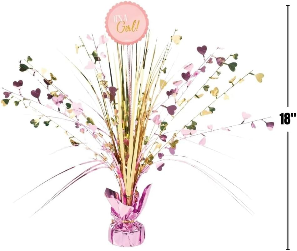 Amscan Baby Shower Girl Spray Centrepiece image number 4