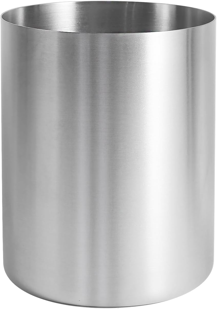 IMEEA Small Kitchen Utensil Holder for Countertop SUS304 Stainless Steel Utensil Crock for Kitchen Counter Utensil Organizer Storage Caddy image number 3