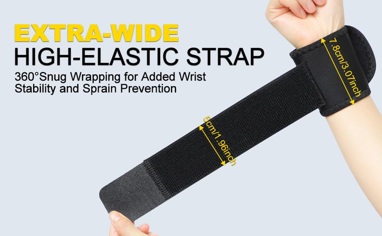 &zwnj;COZY CORE 2-Pack Wrist Wraps Strap for Men & Women - Adjustable Compression Wrist Support for Carpal Tunnel, Weightlifting & Gym Workout. Breathable, Flexible & Reusable Wrist Brace for Pain Relief, Injury Prevention & Enhanced Performance during Training