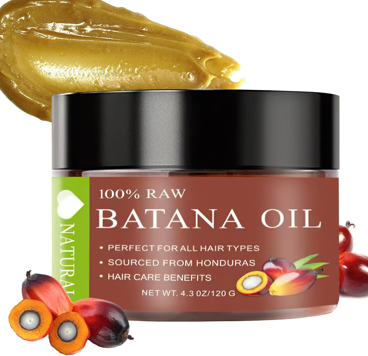 Pure Raw Batana Oil for Hair Care Batana Oil from Honduras Repair Hair Unrefined and Organic Hair Oil Natural Batana Hair Masks(4.23Oz-04) V5 image number 4