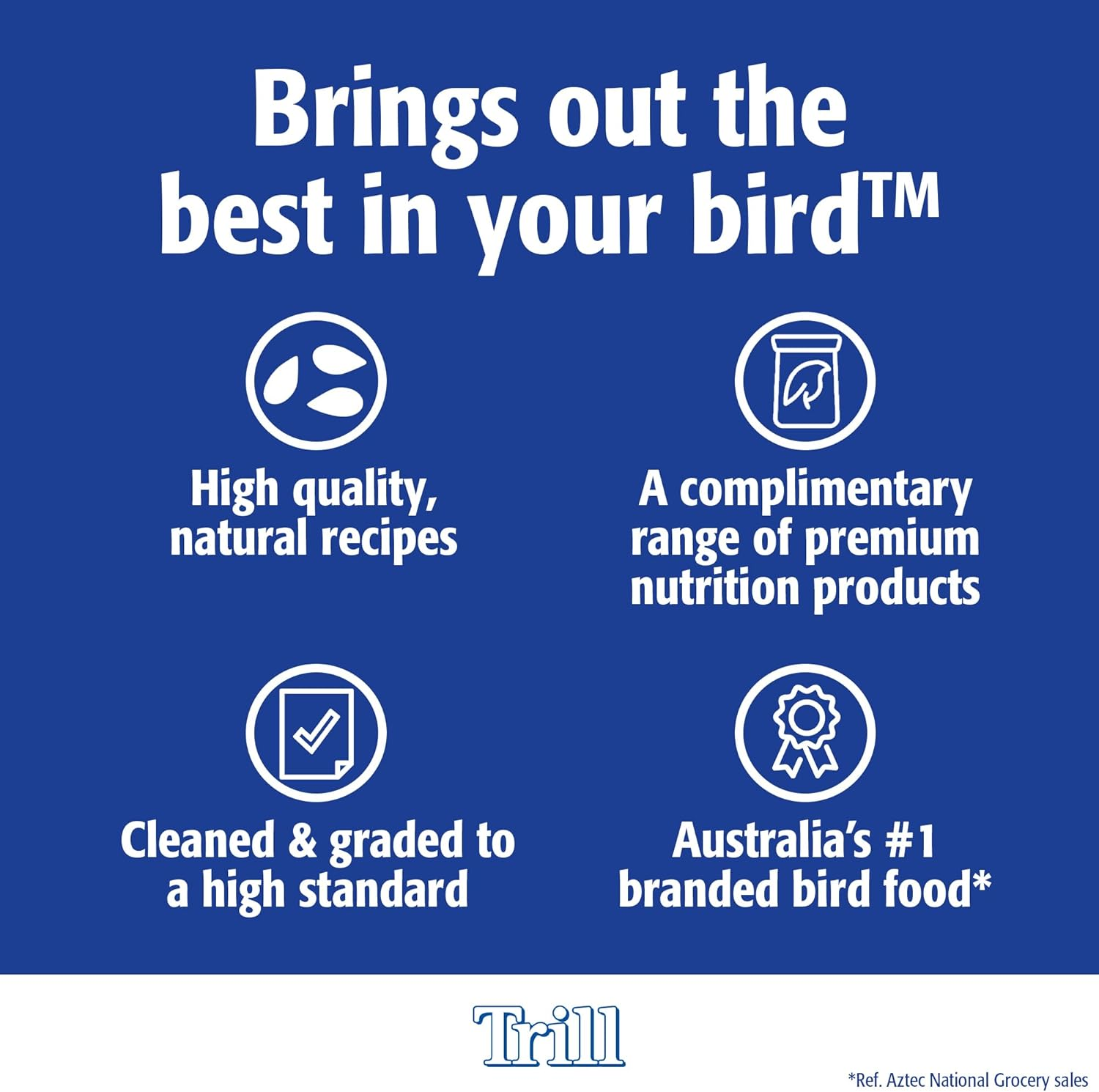 Trill Vitablend Large Bird Food 6Kg, Pellets &ndash; Nutrient-Filled Pellets &ndash; Bird Food &ndash; Suitable for Large Parrots Such as Sun Conures, Galahs & Cockatoos. image number 4