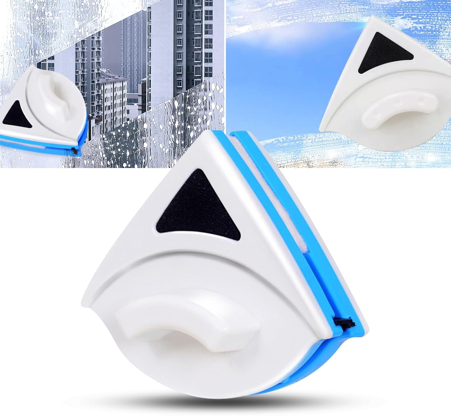 Double-Sided Magnetic Window Wiper for 3-8Mm Thickness Single-Sided Glass Window Wiper for Home High Rise