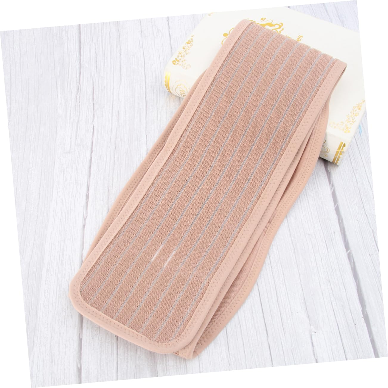 Maternity Belly Belt and Waist Care Belt for Women, Breathable Abdominal Support Band Back Brace, Pregnancy Protector in Beige, Free Size for Comfortable Lower Back and Abdomen Support image number 1