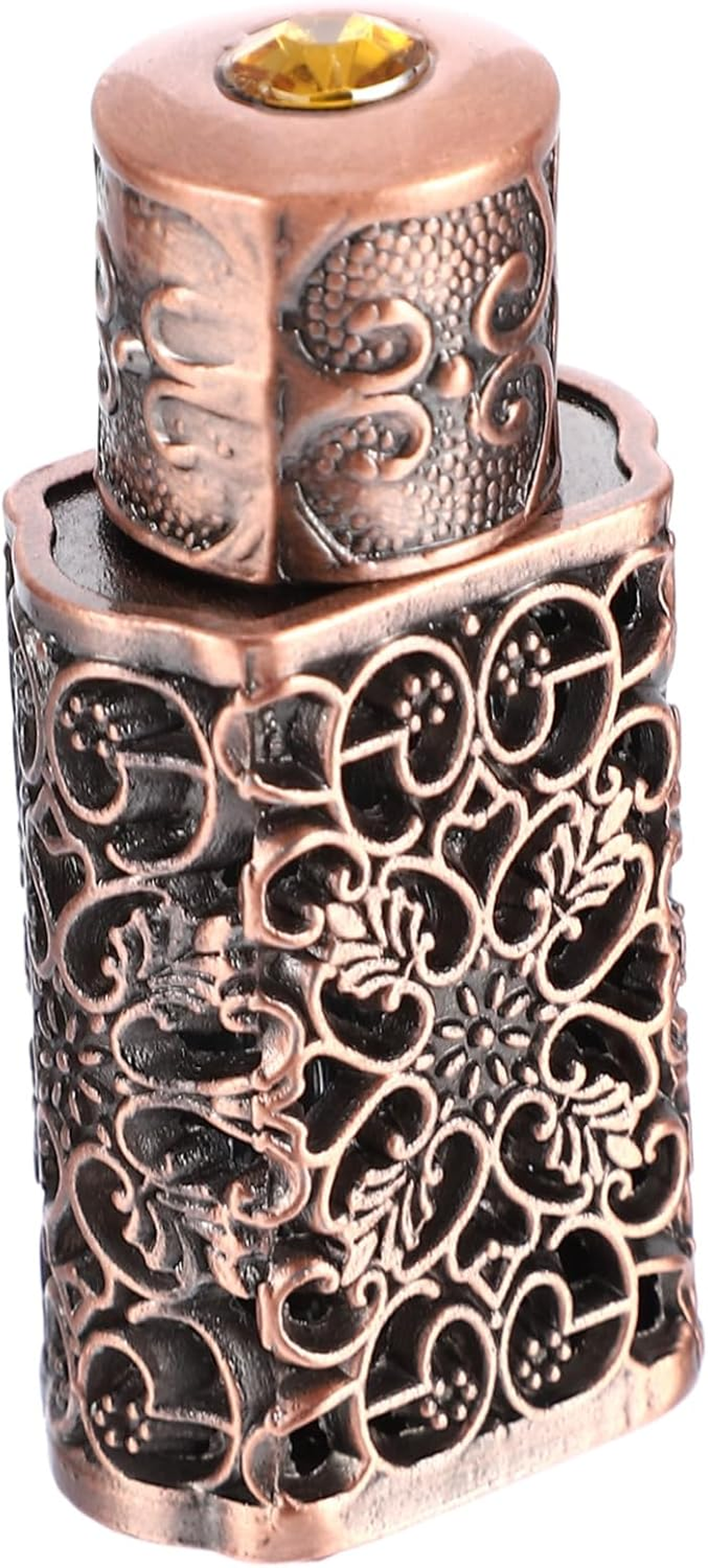 2Pcs Engraved Essential Oil Bottle Leakproof Perfume Spray Dispenser Travel-Friendly Aromatherapy Container Metal Design for Crafts and Camping image number 3