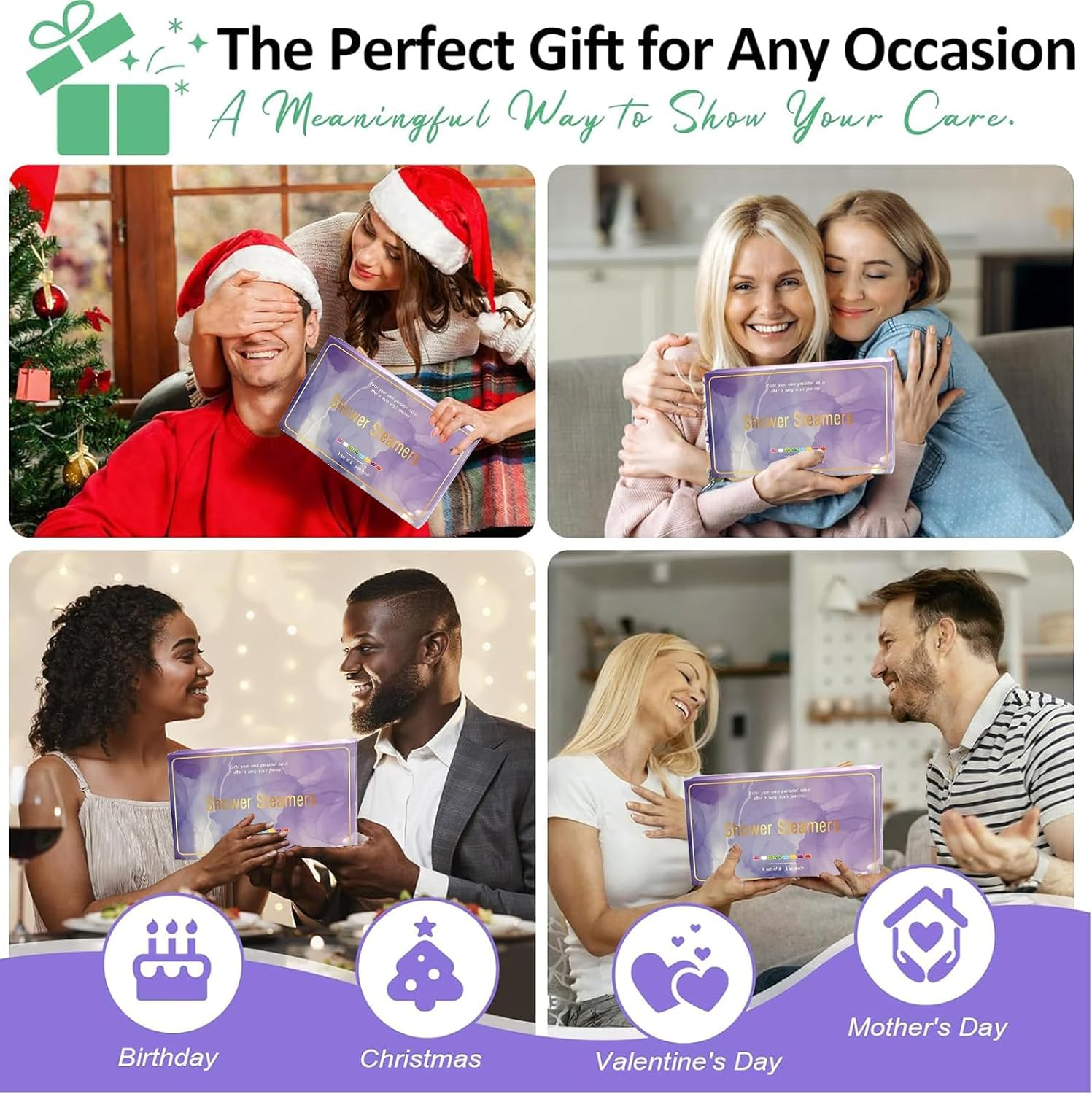 Shower Steamers Aromatherapy 8 Pack - Gifts for Women, Shower Bombs with Essential Oils, Self Care and Stress Relief Stocking Stuffers, Relaxation Birthday Gifts for Women and Men image number 5