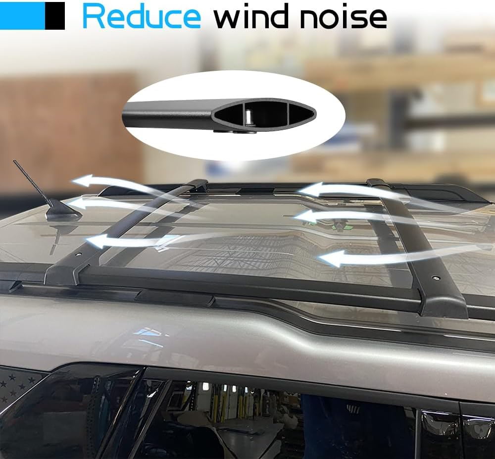 HEKA Roof Rack Cross Bars Compatible with Ford Bronco Sport (On Road) 2020-2026 Base & Big Band Rails Models for Kayak Luggage Ski Bike Carrier image number 5