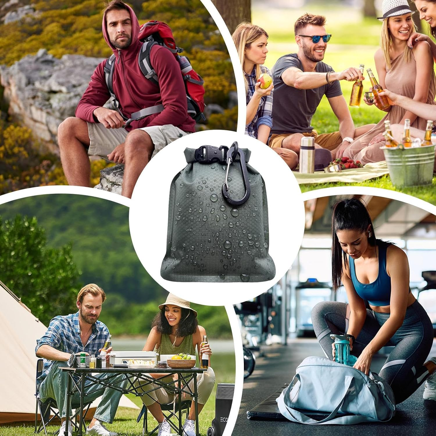 Soap Bag for Shower,Shampoo Bar Holder with Mesh Net | Waterproof Leak-Proof Gym Bathing Accessories for Swimming Travel Vacation Camping Holiday Packaging - Black image number 7